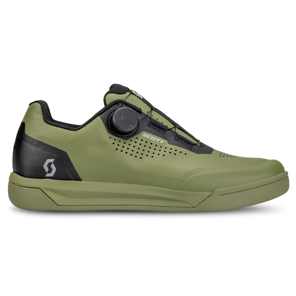 SCOTT MTB Volt Evo Flat BOA® Shoe in Olive Green, view 3