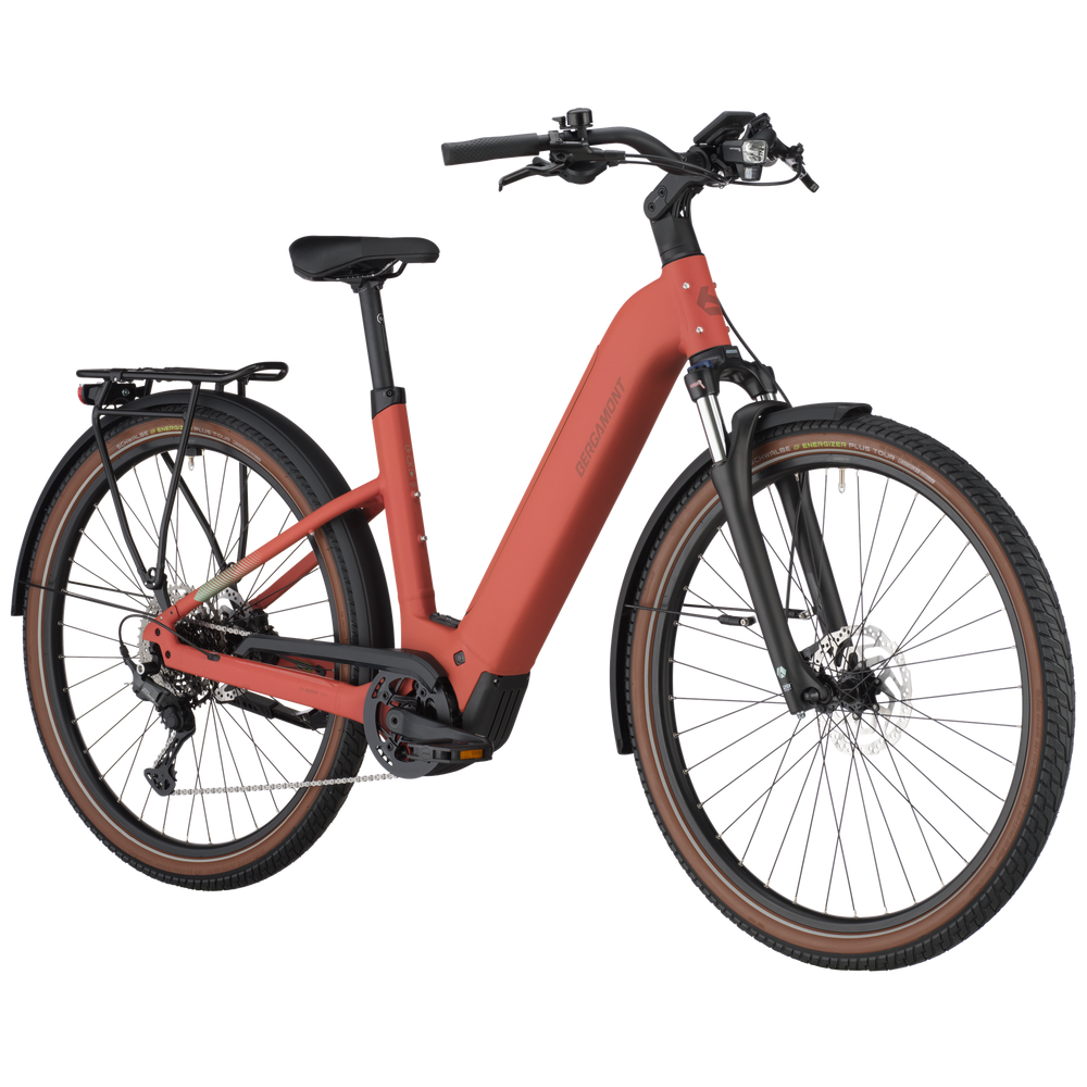 Bergamont E-Horizon Sport 20 Wave Electric Hybrid Bike In Metallic Red-image-3