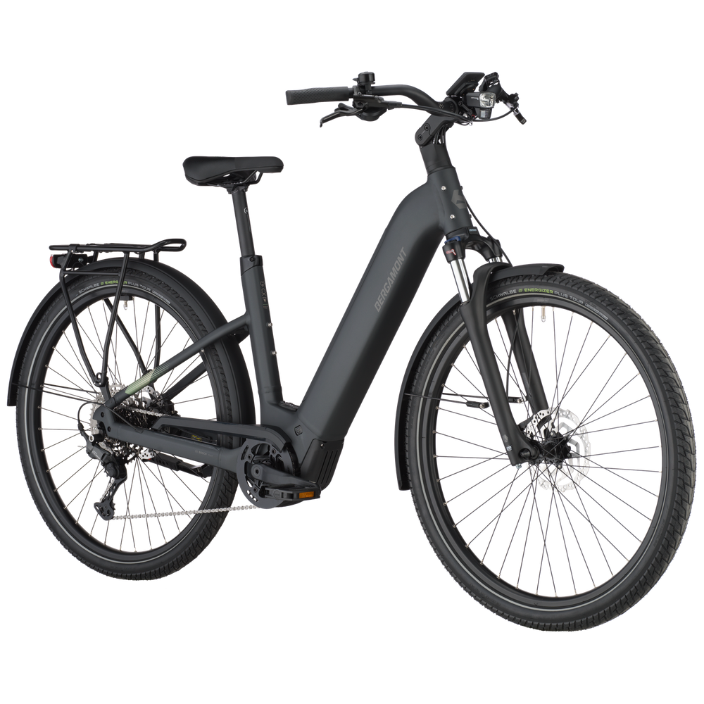 Bergamont E-Horizon Sport 20 Wave Electric Hybrid Bike In Flaky Black-image-3