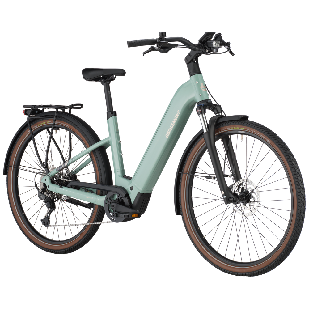 Bergamont E-Horizon Sport 20 Wave Electric Hybrid Bike In Sage Green-image-3