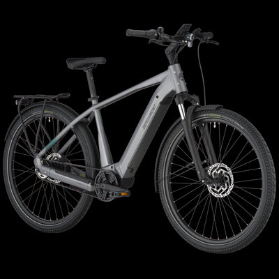 Bergamont E-Horizon Tour 35 Belt Electric Hybrid Bike In Titanium Silver-image-3