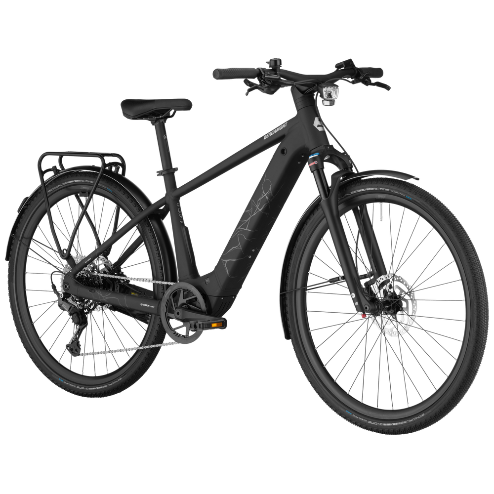 Bergamont Helix 20 Electric Hybrid Bike In Black Matt-image-3