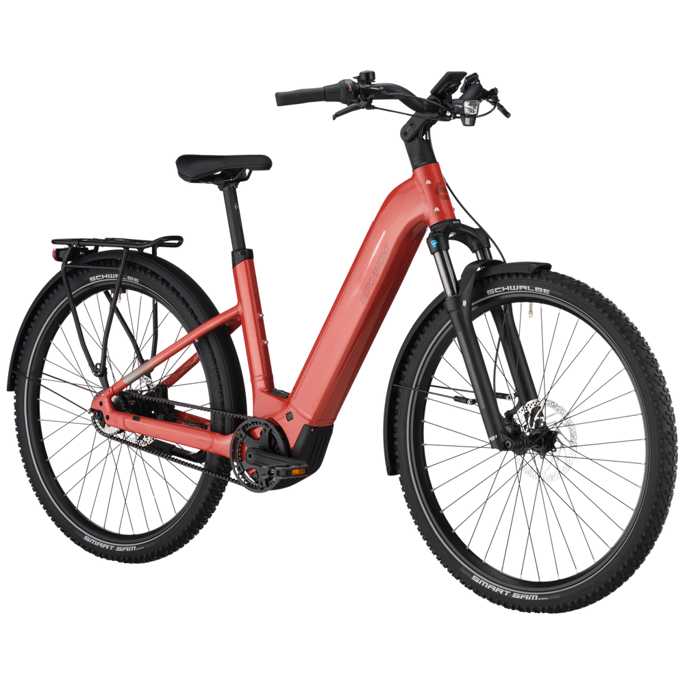 Bergamont E-Horizon Suv 20 Belt Wave Electric Hybrid Bike In Metallic Red-image-3