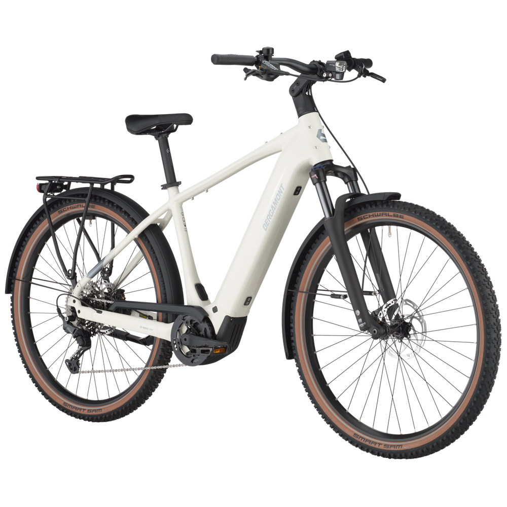 Bergamont E-Horizon Suv 30 Electric Hybrid Bike In Off White-image-3