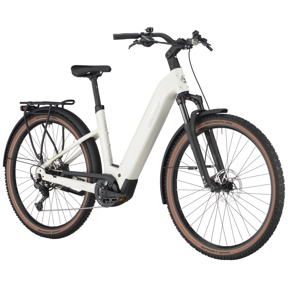 Bergamont E-Horizon Suv 30 Wave Electric Hybrid Bike In Off White-image-3