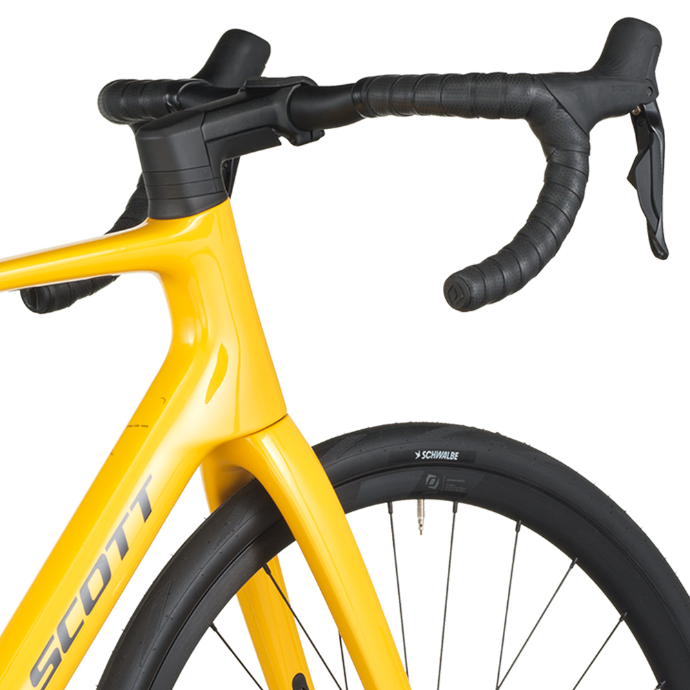 2026 Scott Addict 40 Road Bike In Vivid Yellow