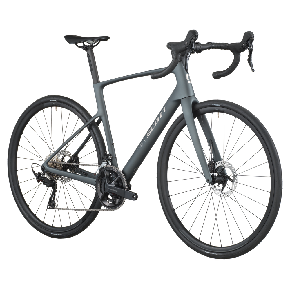 2026 Scott Addict 50 Road Bike In Carbon Grey