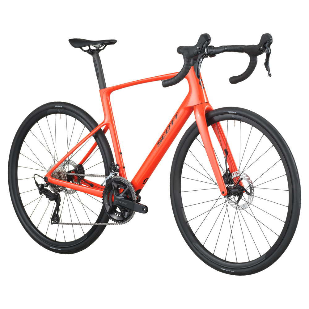 2026 Scott Addict 50 Road Bike In Flame Orange