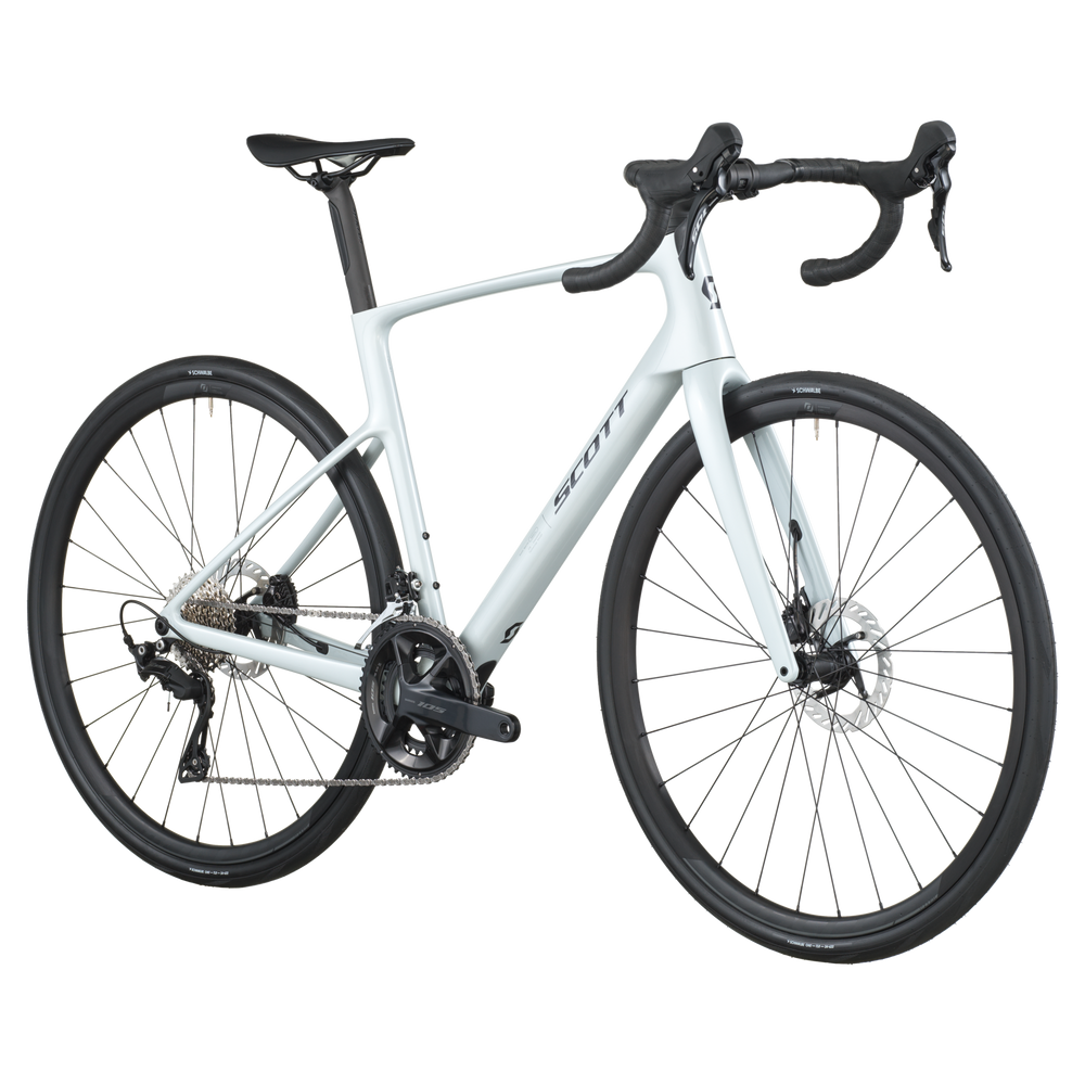 2026 Scott Addict 50 Road Bike In Cumulus White