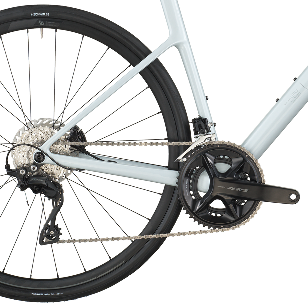 2026 Scott Addict 50 Road Bike In Cumulus White