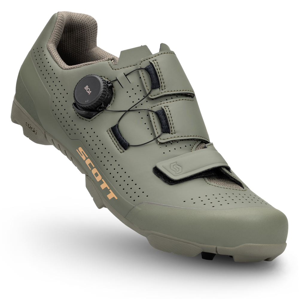 SCOTT MTB Team BOA® Shoe in Olive Green, main view