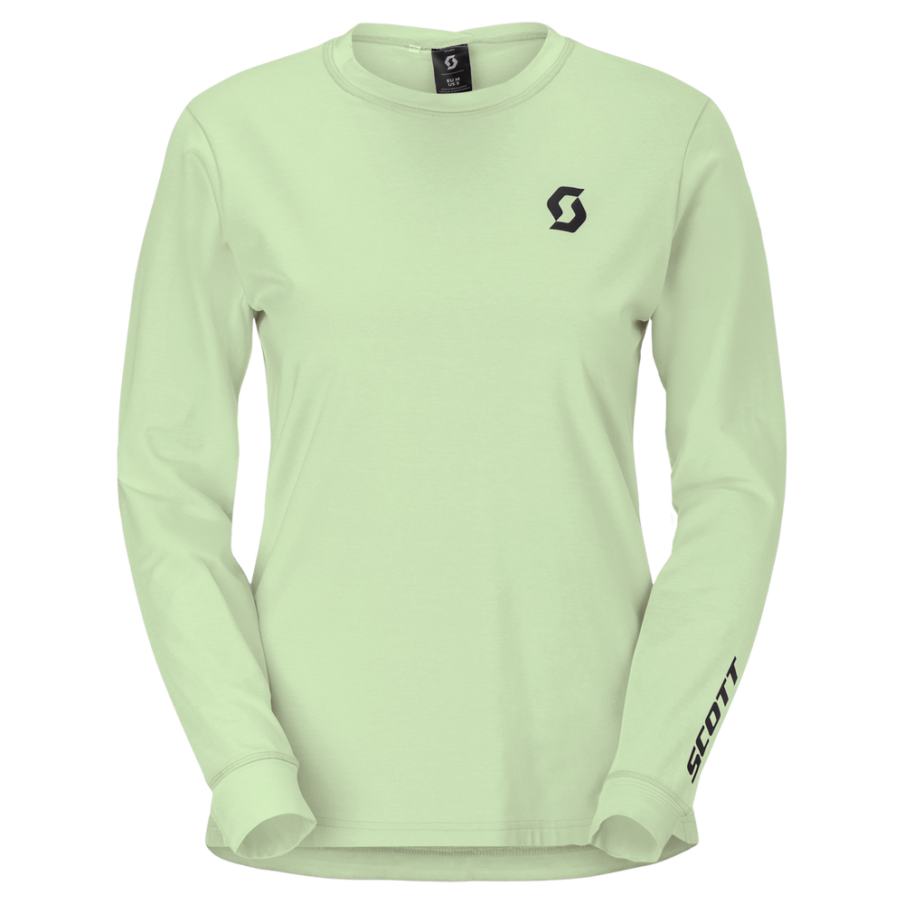 SCOTT Vertic Pro Mid Long-sleeve Women's Tee in Vapour Green, main view