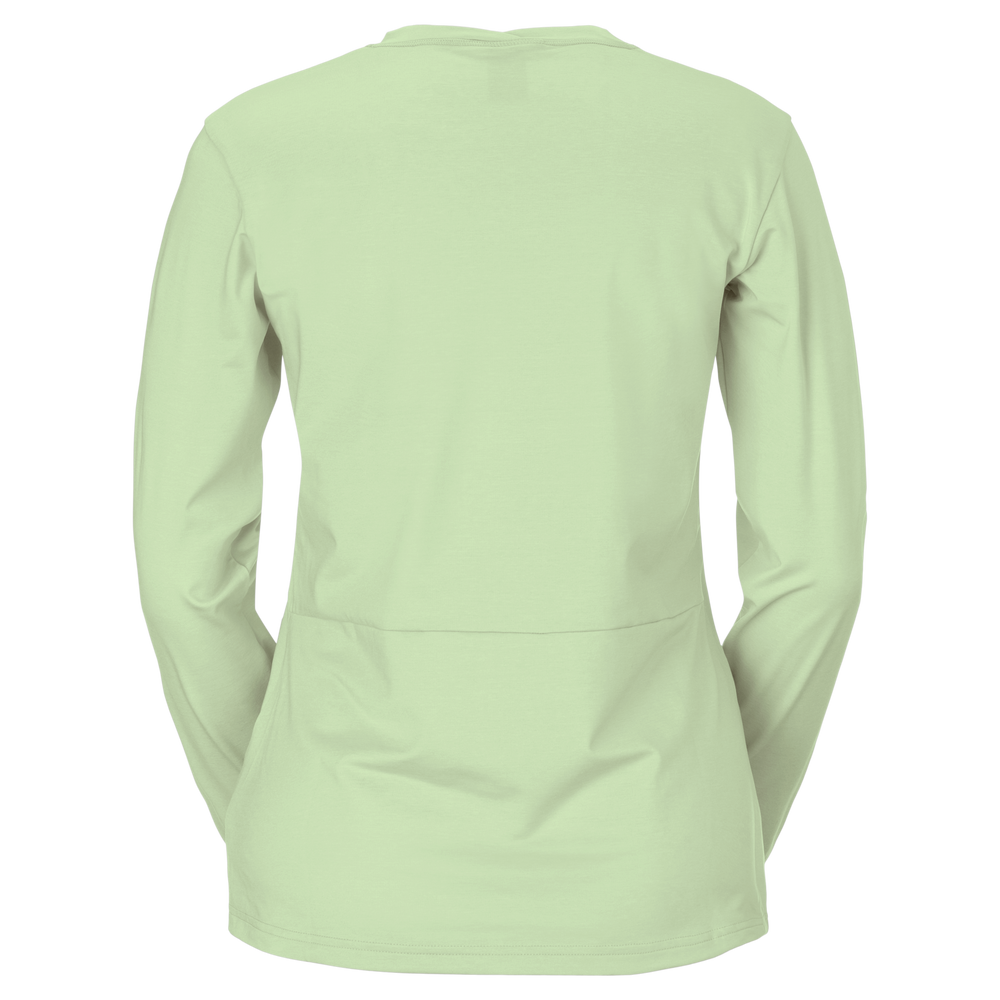 SCOTT Vertic Pro Mid Long-sleeve Women's Tee in Vapour Green, view 2
