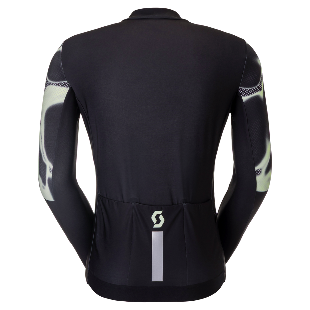 SCOTT Pro Mid Long-sleeve Men's Jersey in Vapour Green/Black, view 2
