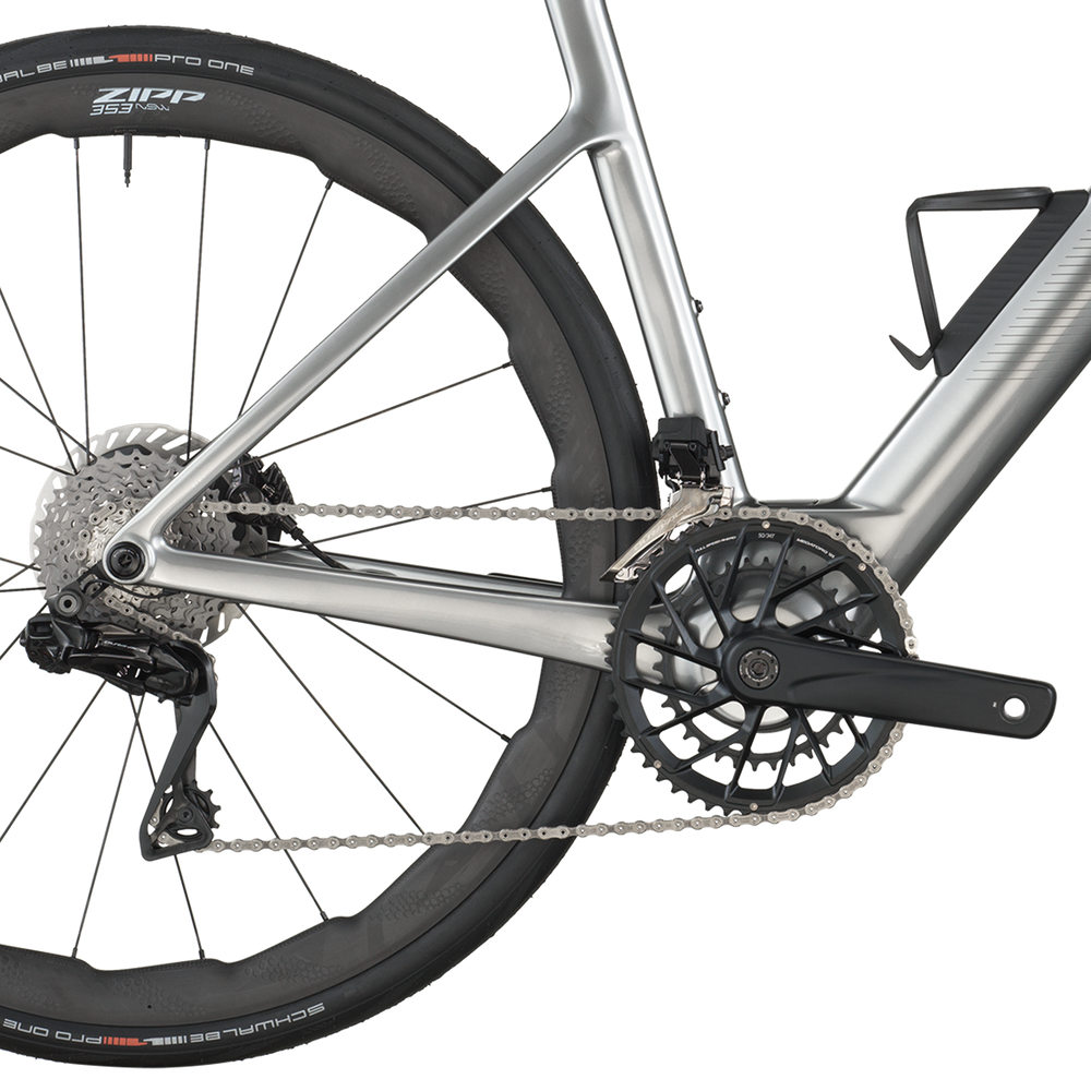 2026 Scott Fastlane Premium Electric Road Bike In Chrome Silver