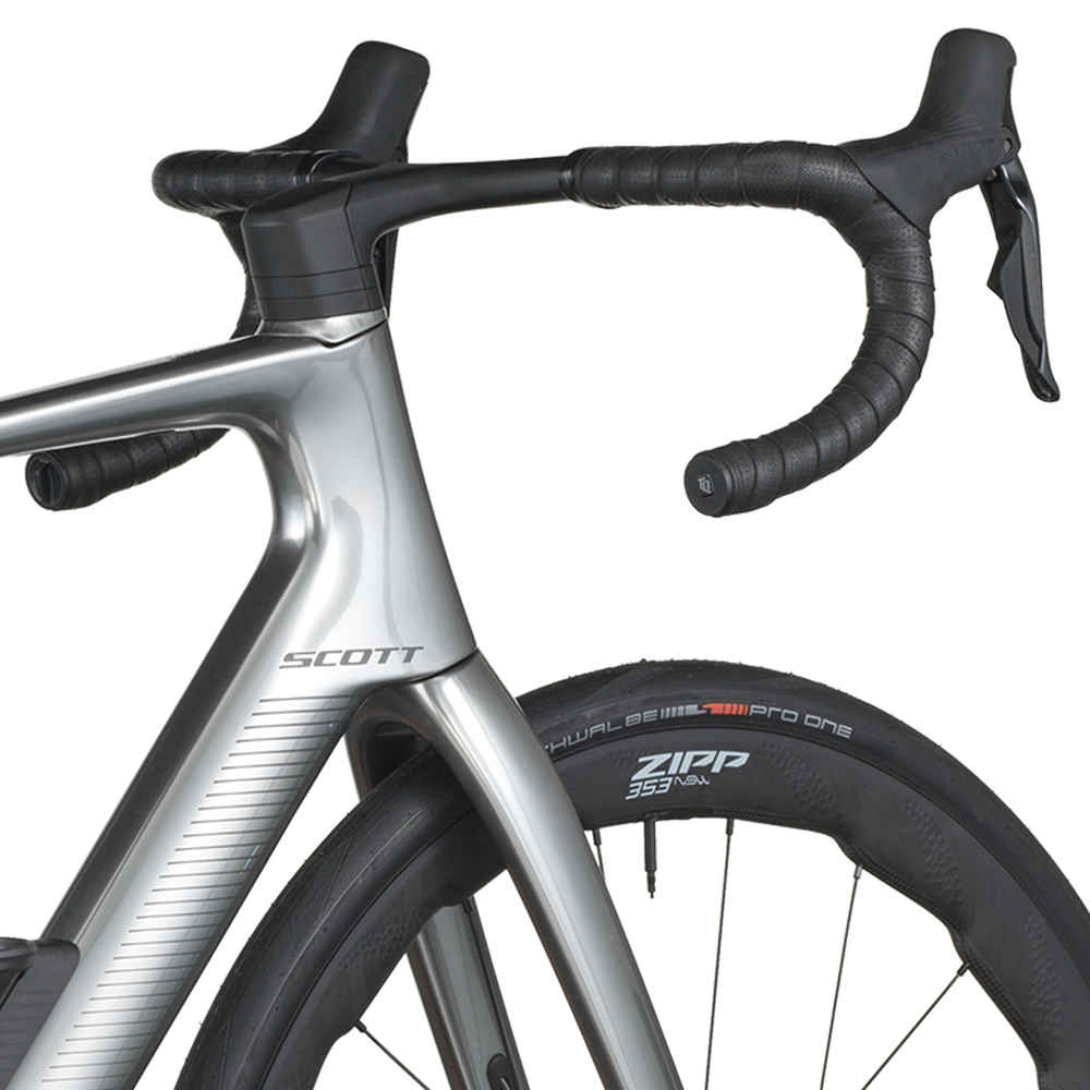 2026 Scott Fastlane Premium Electric Road Bike In Chrome Silver