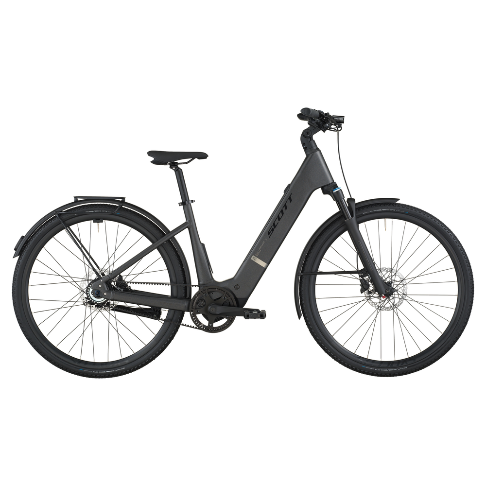 2026 Scott Passage 10 Wave Electric Hybrid Bike In Midnight Grey