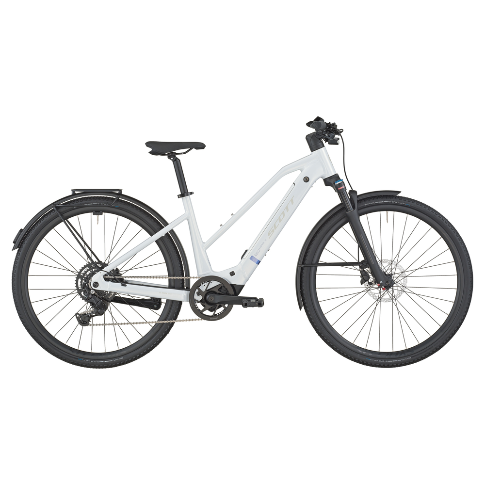 2026 Scott Passage 20 Slope Electric Hybrid Bike In Bianco White