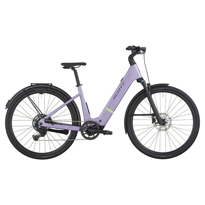 2026 Scott Passage 20 Wave Electric Hybrid Bike In Lila Purple
