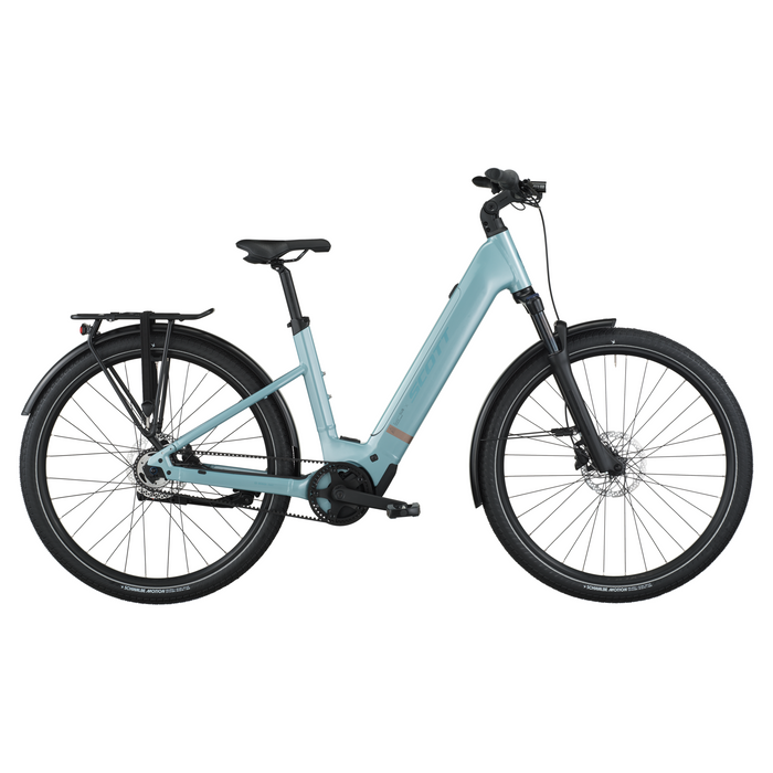 2026 Scott Sub Tour 30 Wave Electric Hybrid Bike In Sterling Blue