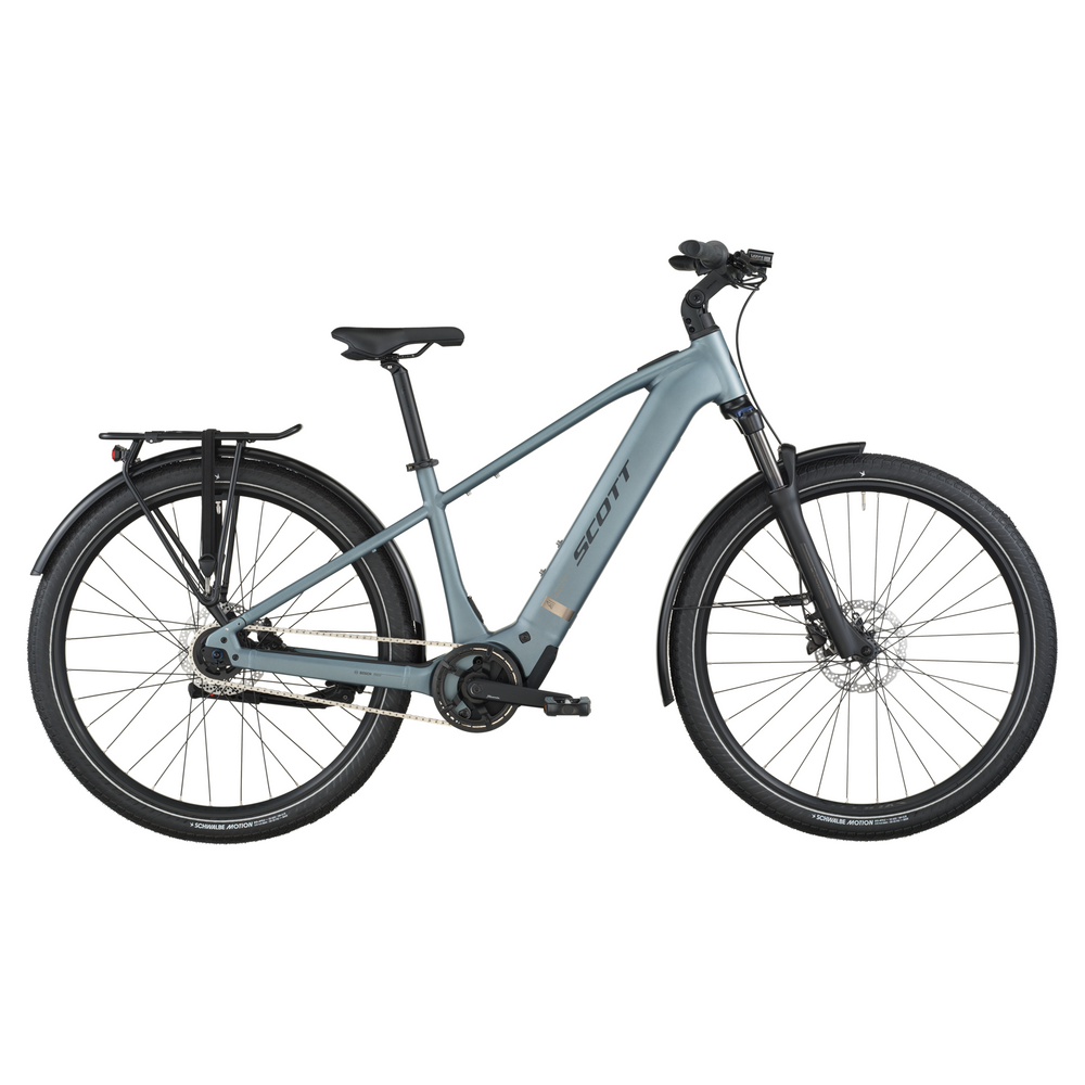 2026 Scott Sub Tour 40 Electric Hybrid Bike In Hematite Blue