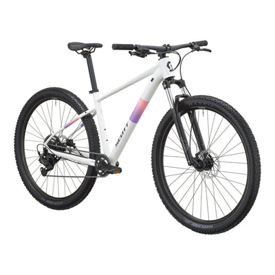 SCOTT Contrail 40 Hardtail Mountain Bike in White/Pink, detail view