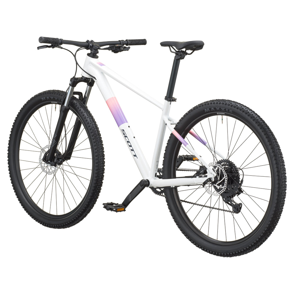SCOTT Contrail 40 Hardtail Mountain Bike in White/Pink, detail view