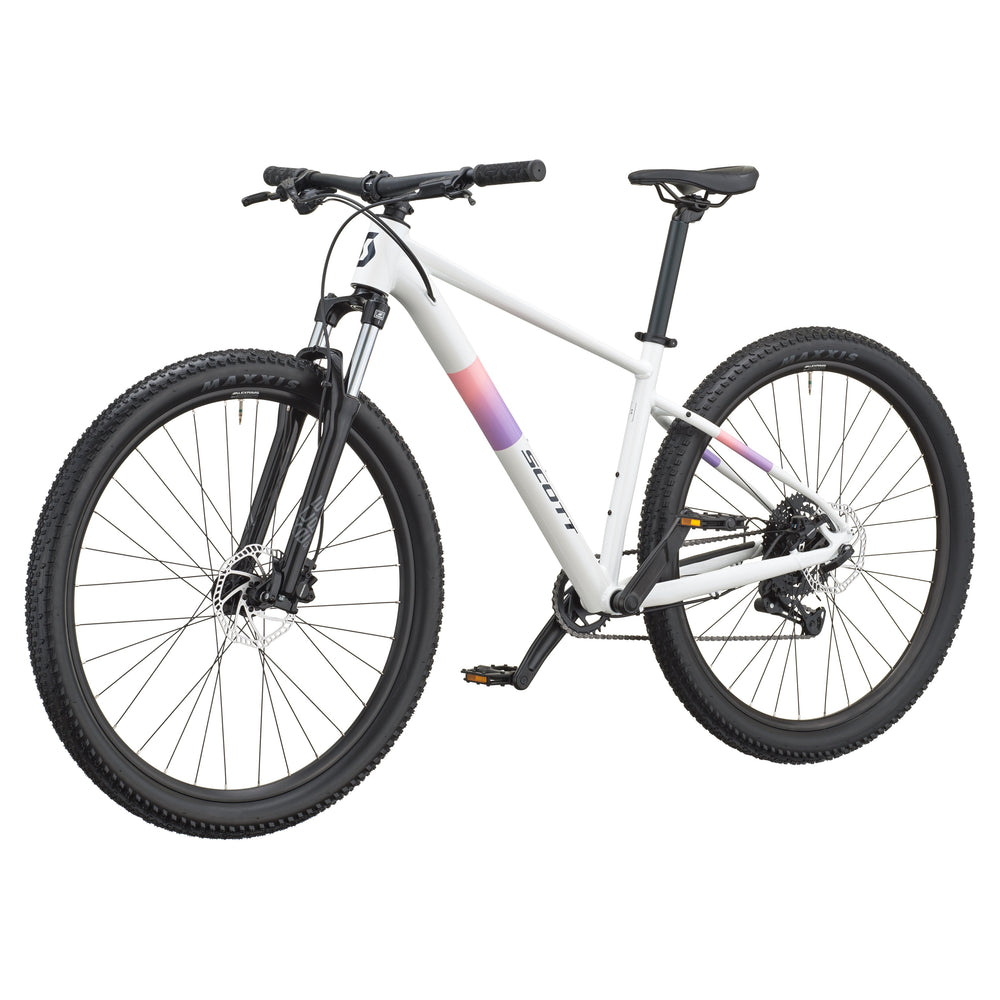 SCOTT Contrail 40 Hardtail Mountain Bike in White/Pink, detail view