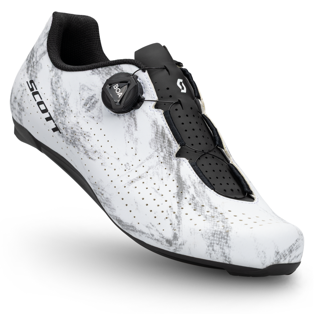SCOTT Road Comp Shoe in White/Black, main view