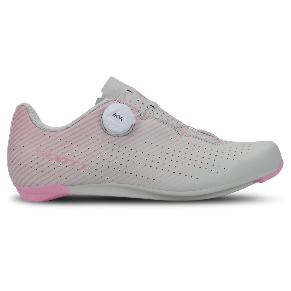 SCOTT Road Comp Women's Shoe in Grey/Pink, view 3