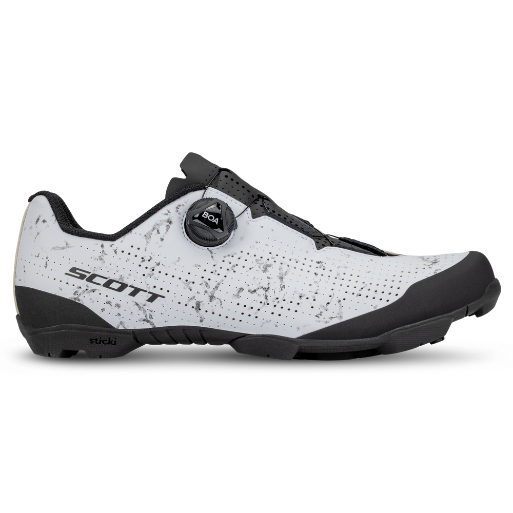 SCOTT MTB Comp Shoe in White/Black, view 3