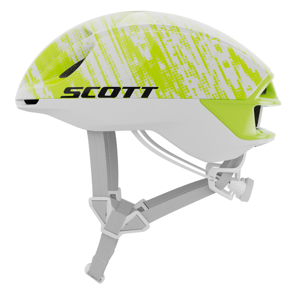 SCOTT Cadence RC Mips (CE) Helmet in White/Sulphur Yellow, view 2