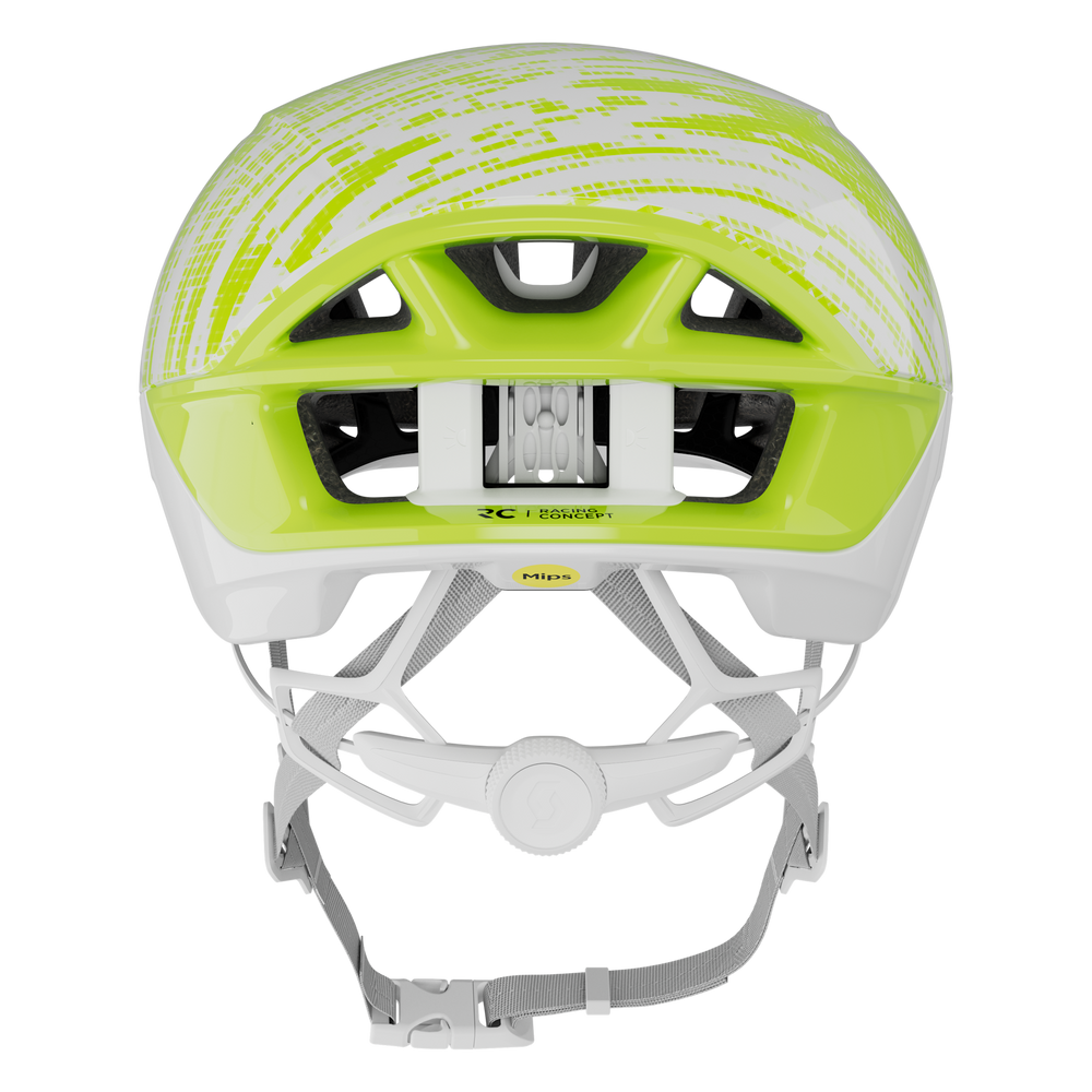 SCOTT Cadence RC Mips (CE) Helmet in White/Sulphur Yellow, view 4