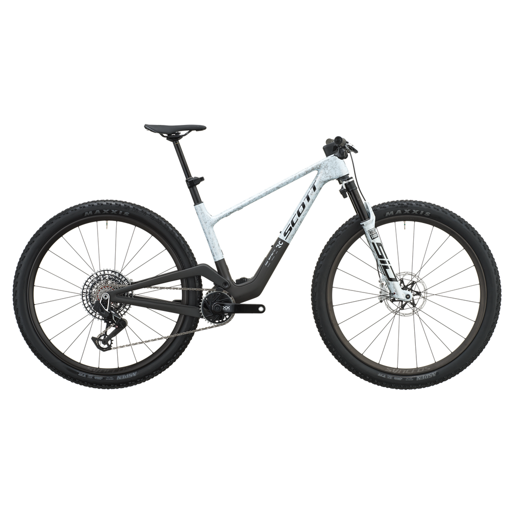 SCOTT Spark RC World Cup Evo in Rush White/Carbon Black, detail view