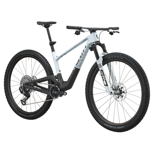 SCOTT Spark RC World Cup Evo in Rush White/Carbon Black, side view