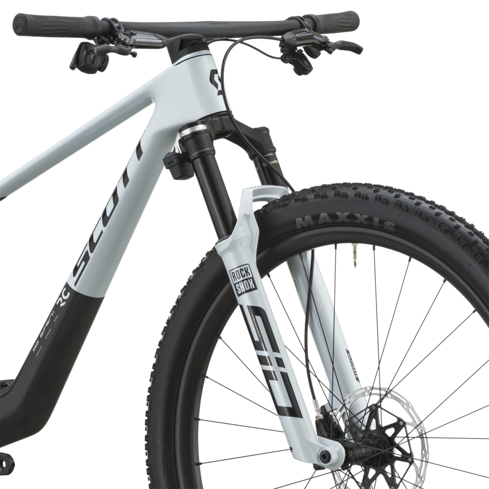 SCOTT Spark RC World Cup Carbon Mountain Bike in Cumulus White/Carbon Black | 2027