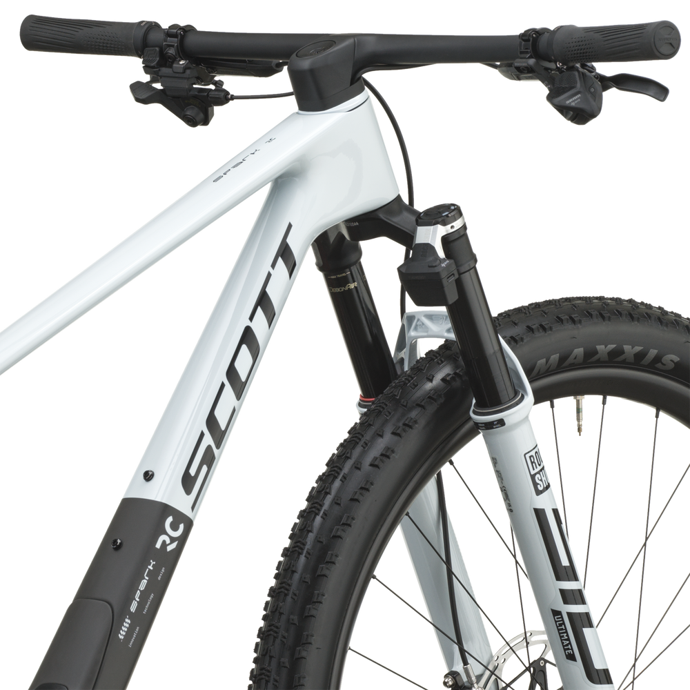 SCOTT Spark RC World Cup Carbon Mountain Bike in Cumulus White/Carbon Black | 2027