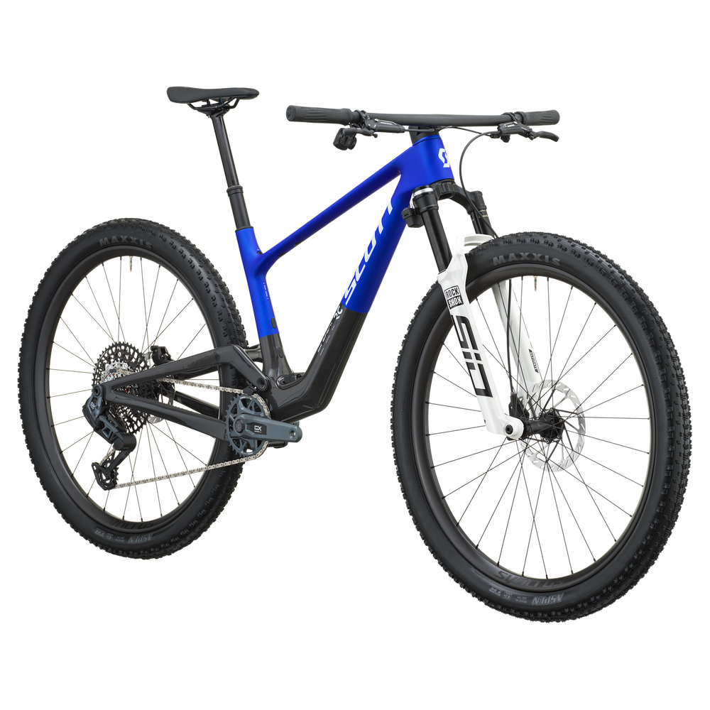 SCOTT Spark RC Team Issue in Ultra Blue/Carbon Black, side view