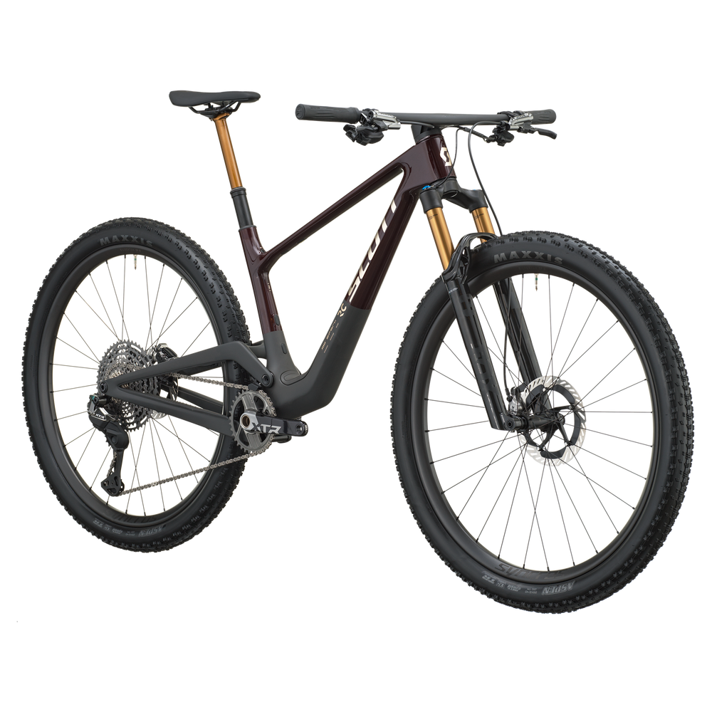 SCOTT Spark RC Pro in Obsidian Purple/Carbon Black, side view