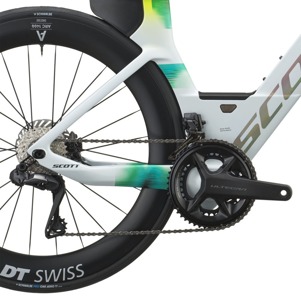 SCOTT Plasma RC Pro in Cumulus White/Viper Green, detail view