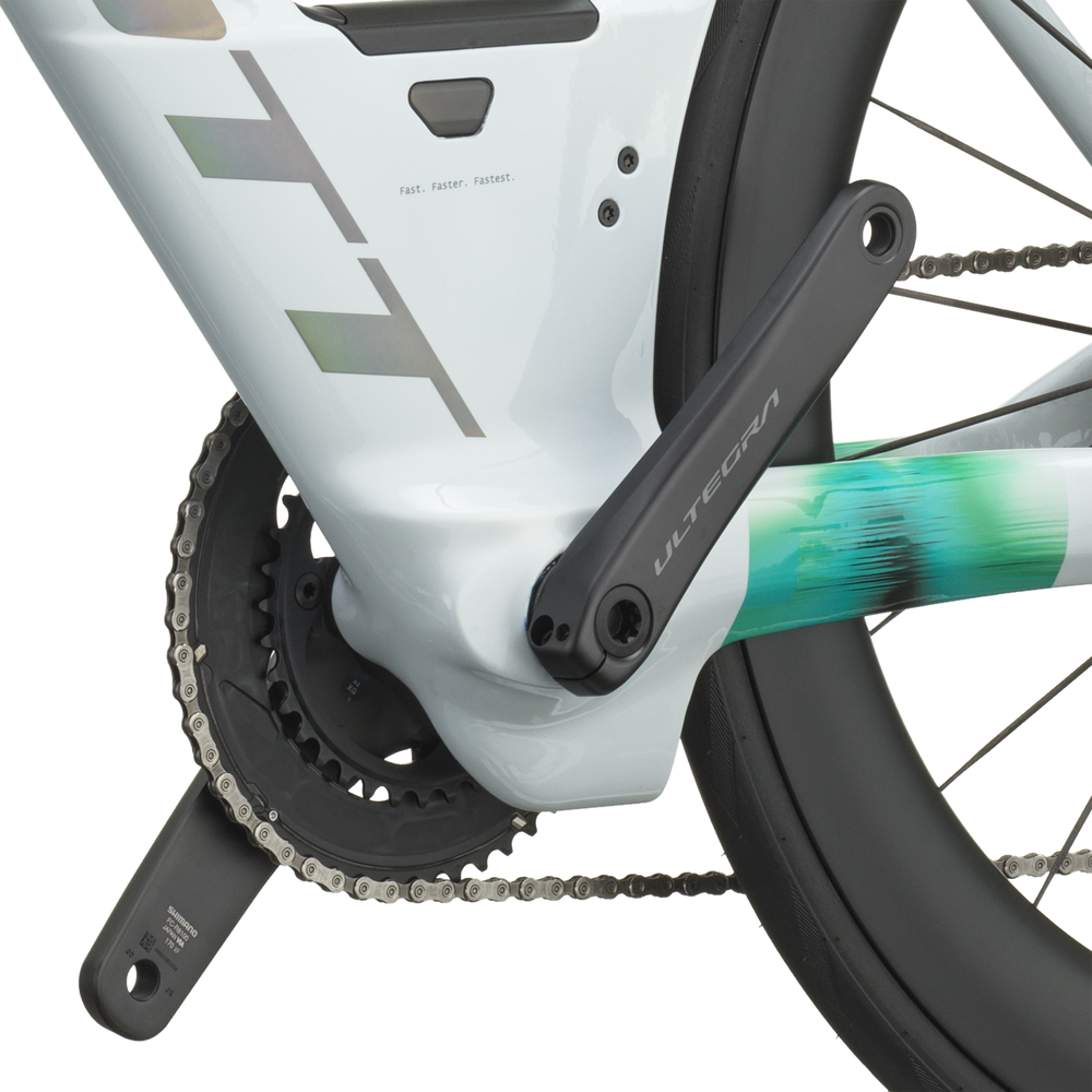 SCOTT Plasma RC Pro in Cumulus White/Viper Green, detail view