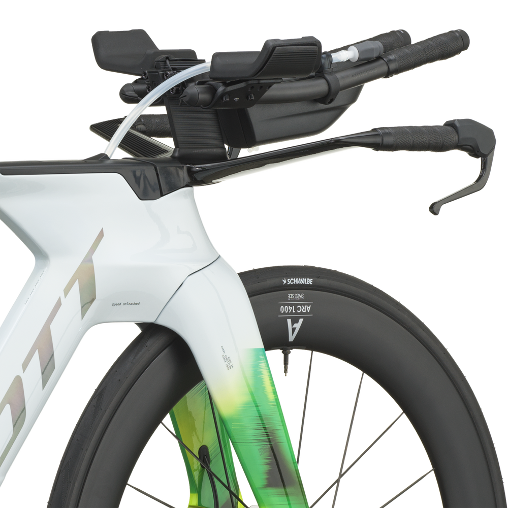SCOTT Plasma RC Pro in Cumulus White/Viper Green, detail view