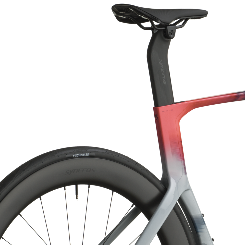 SCOTT Foil RC TRI in Narwal Grey/Gloaming Orange, detail view