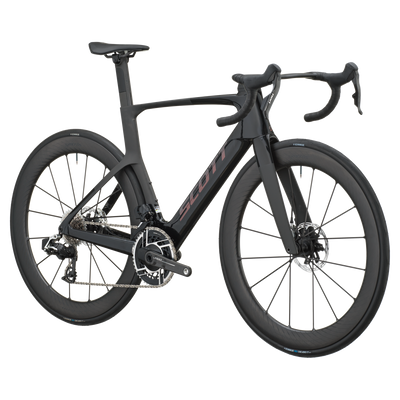 SCOTT Foil RC Ultimate in Piano Black/Carbon Black, side view