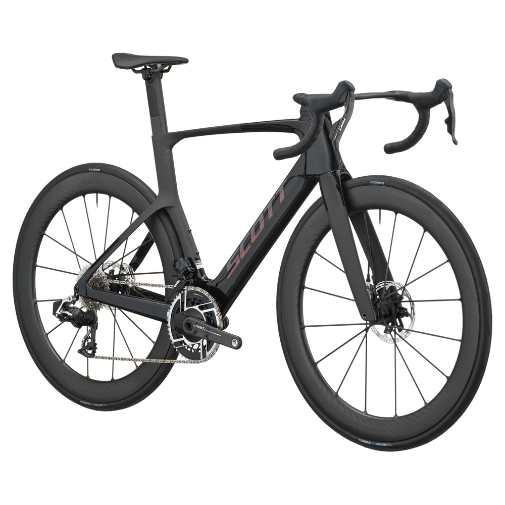 SCOTT Foil RC Ultimate in Piano Black/Carbon Black, side view