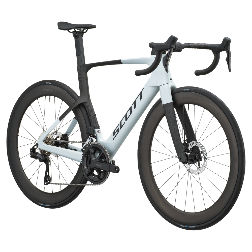 SCOTT Foil RC 20 in Cumulus White/Carbon Black, side view