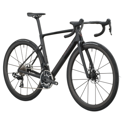 SCOTT Addict RC Ultimate in Piano Black/Carbon Black, side view