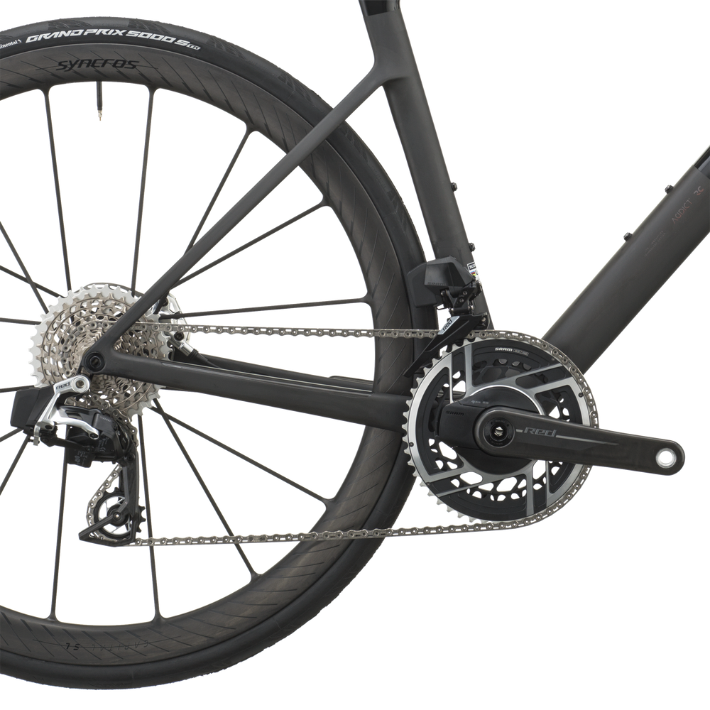 SCOTT Addict RC Ultimate in Piano Black/Carbon Black, detail view