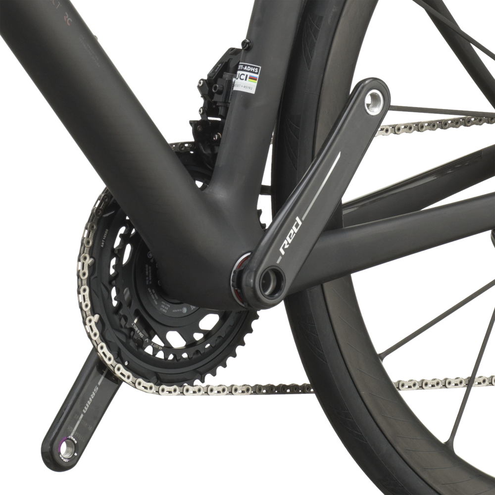 SCOTT Addict RC Ultimate in Piano Black/Carbon Black, detail view