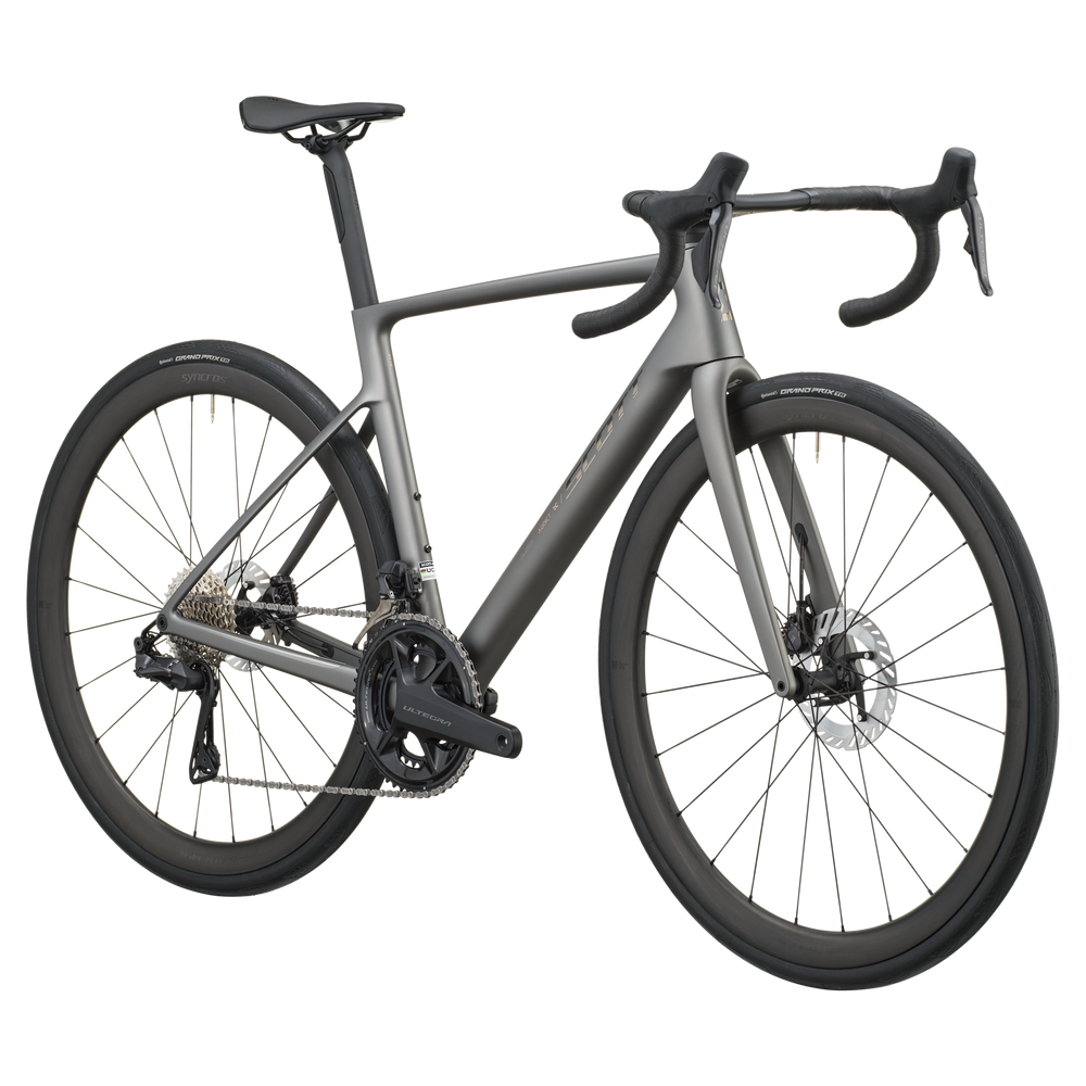 SCOTT Addict RC 10 in Tungsten Grey, side view